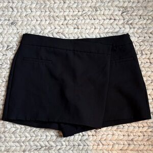 Zara black mini skort